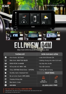 Màn hình Android Elliview Q4M
